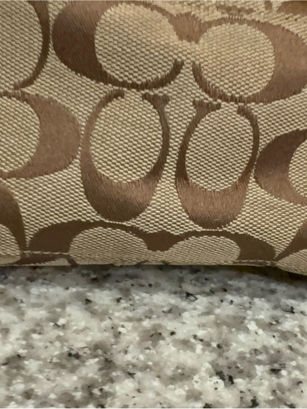 Coach Mini Shoulder Bag in Khaki, Cream with Red Charm - Picture 12 of 13